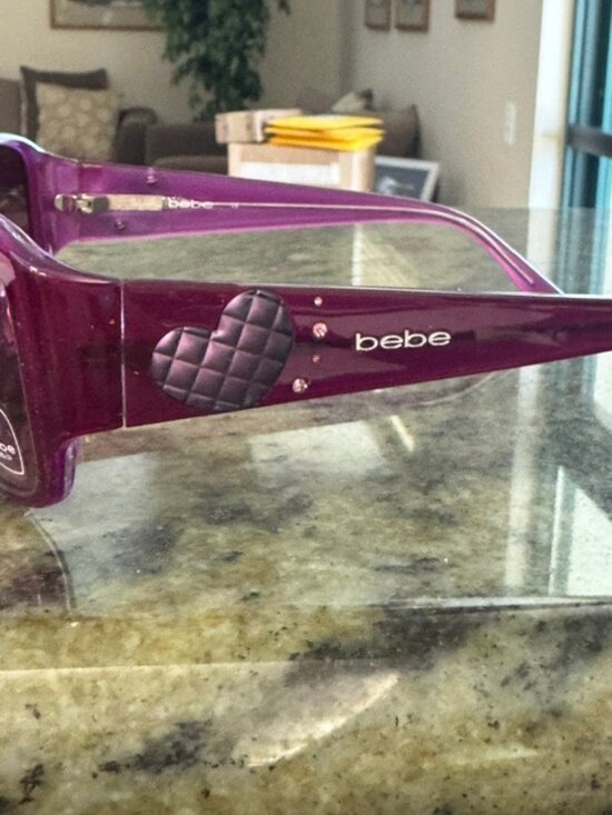 Bebe Sunglasses BB7056 Deep Plum Gradiant Sunglasses Size 59-16-135 - NWT main image 7